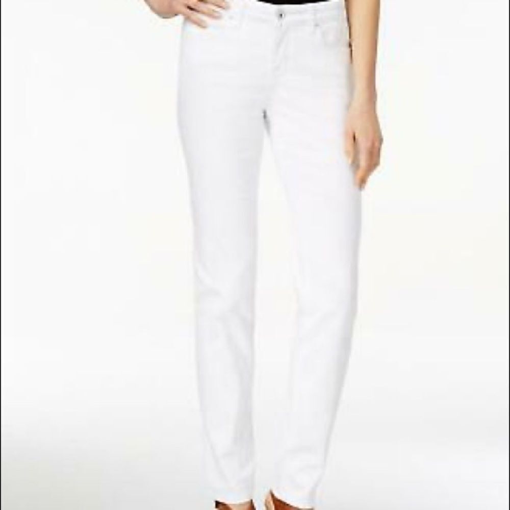 Style & Co. Womens Curvy-Fit Skinny Jeans Bright White 14L NWT